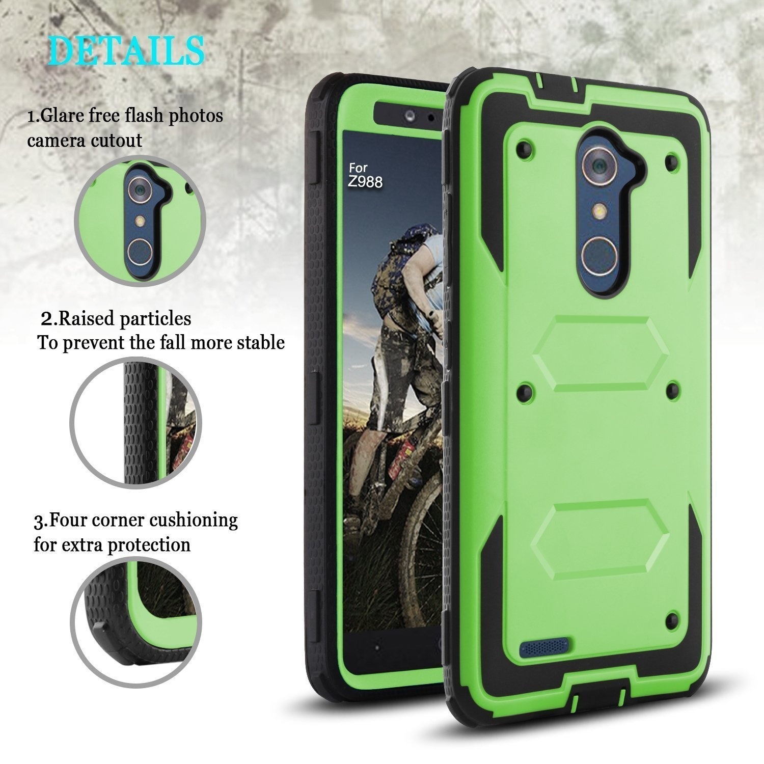 Three proof shell armor suitable for Samsung A6 A51 phone case A01 A71 A50 three in one_voghion.com