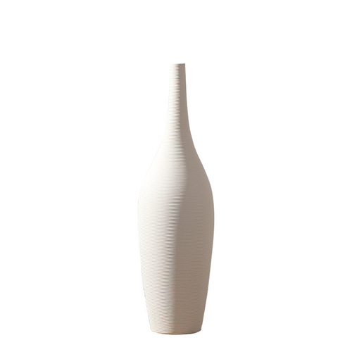 Simple style plain-fired ceramic ornaments, creative vase ornaments, Nordic home decoration ceramic vase ornaments wholesale