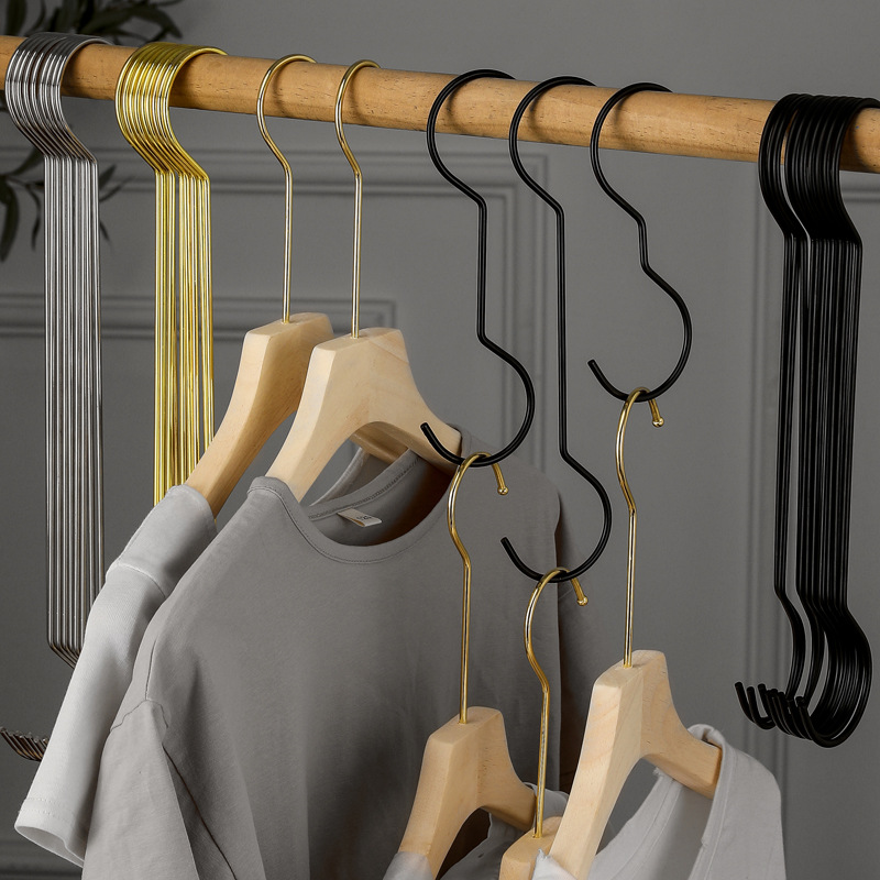 家用加粗双圆S钩S型挂勾S勾衣架挂钩服装店衣服搭配挂钩衣钩裤勾|ms