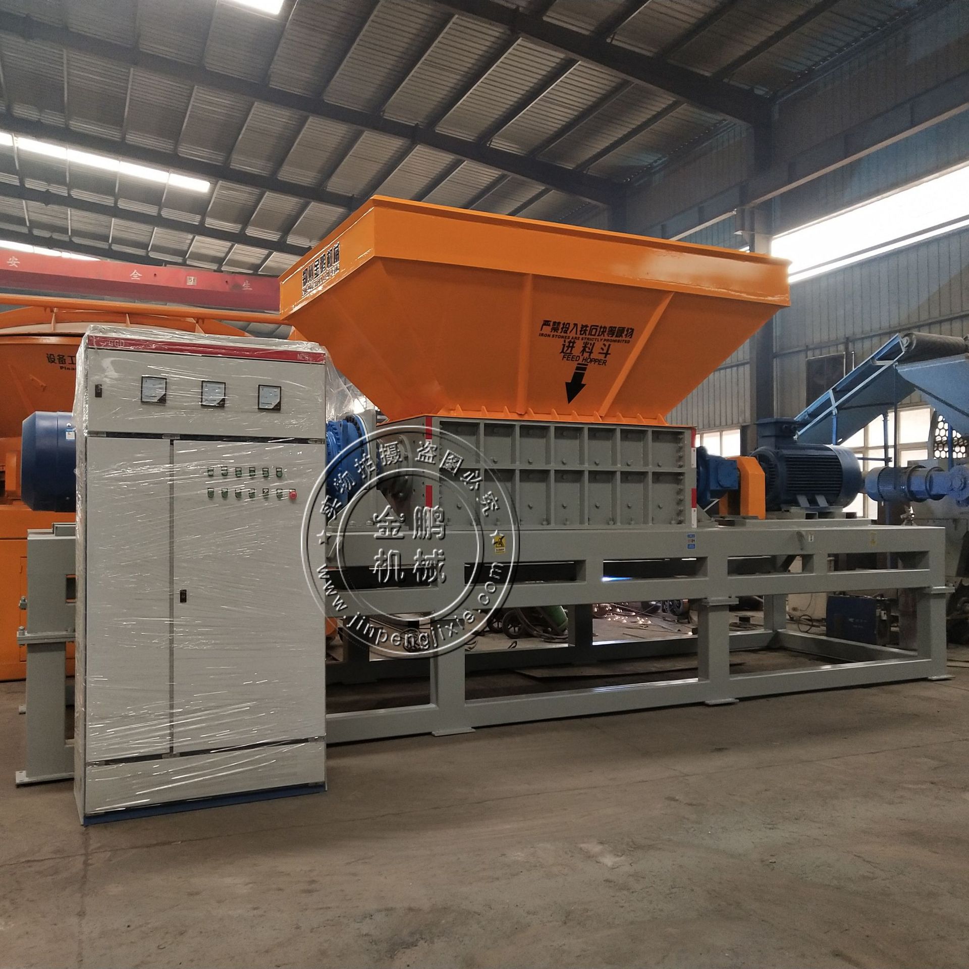 生物质电厂稻草粉碎机 圆包方包稻草粉碎设备 稻草秸秆粉碎破碎