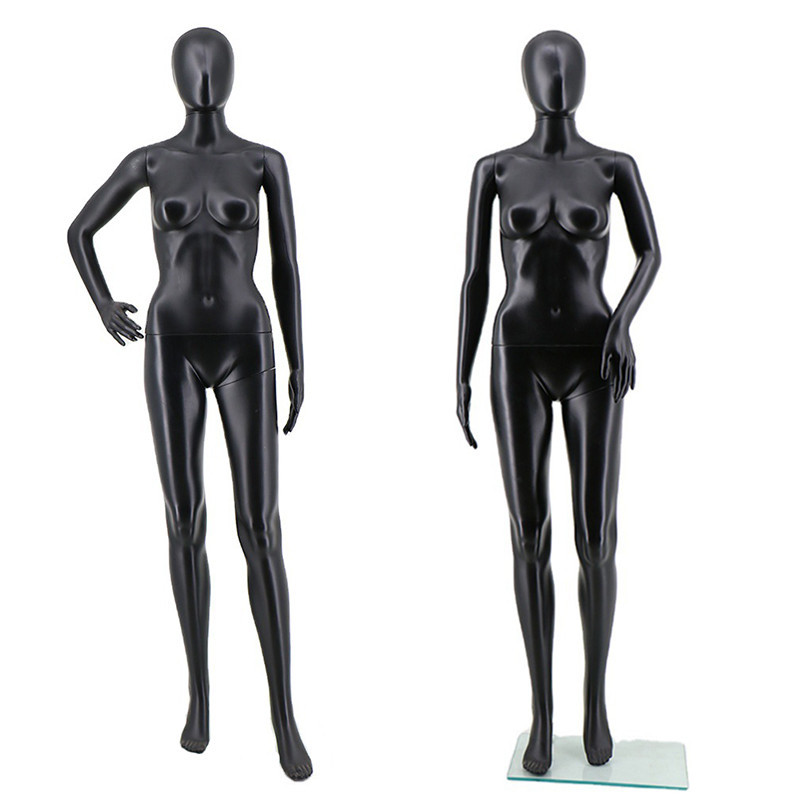 Faceless abstract black plastic female m...