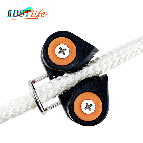 Cross-border double nylon strap guide ring ball rope clamp tensioner automatic rope clamp plate Pilates fitness equipment