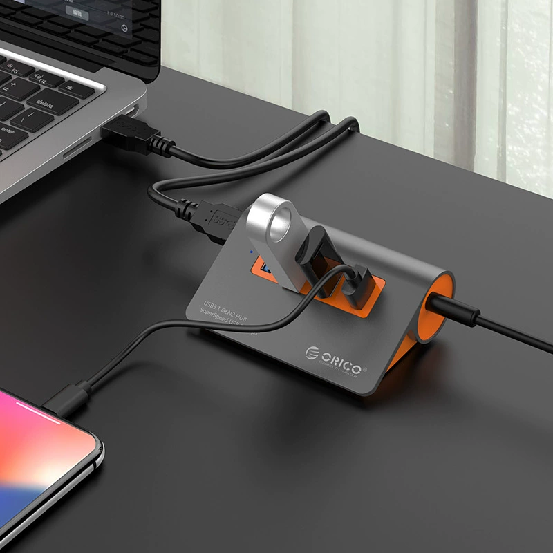 Хаб ноутбука USB 3.1 SEV высокой скорости OrICO ORRE M3H4-G2 один вход, четыре выхода HUB- преобразователь