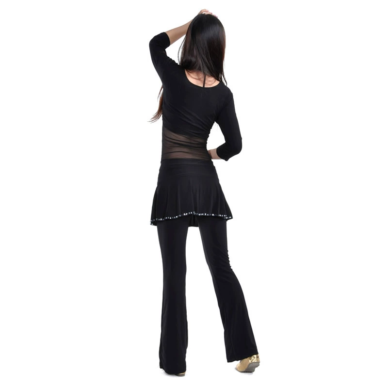 14#брюки юбка Belly dance брюки/латино танец два варианта использования брюки танец брюки Латино танец юбка юбка