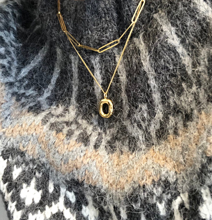 Circle Pattern Women'S Gender Plating, Hollow Out Design 925 Sterling Silver Curb Chain Plating Hollow Out Circle Pendant Necklace