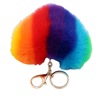 Rainbow cute keychain heart-shaped heart shaped, car keys, fashionable pendant, new collection