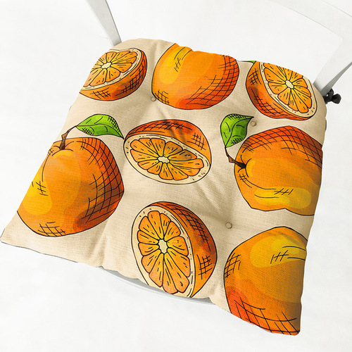 Mr. Bao Fruit Thick Chair Cushion Modern Simple Southeast Asian Style Chair Cushion Customized Wholesale Cushion