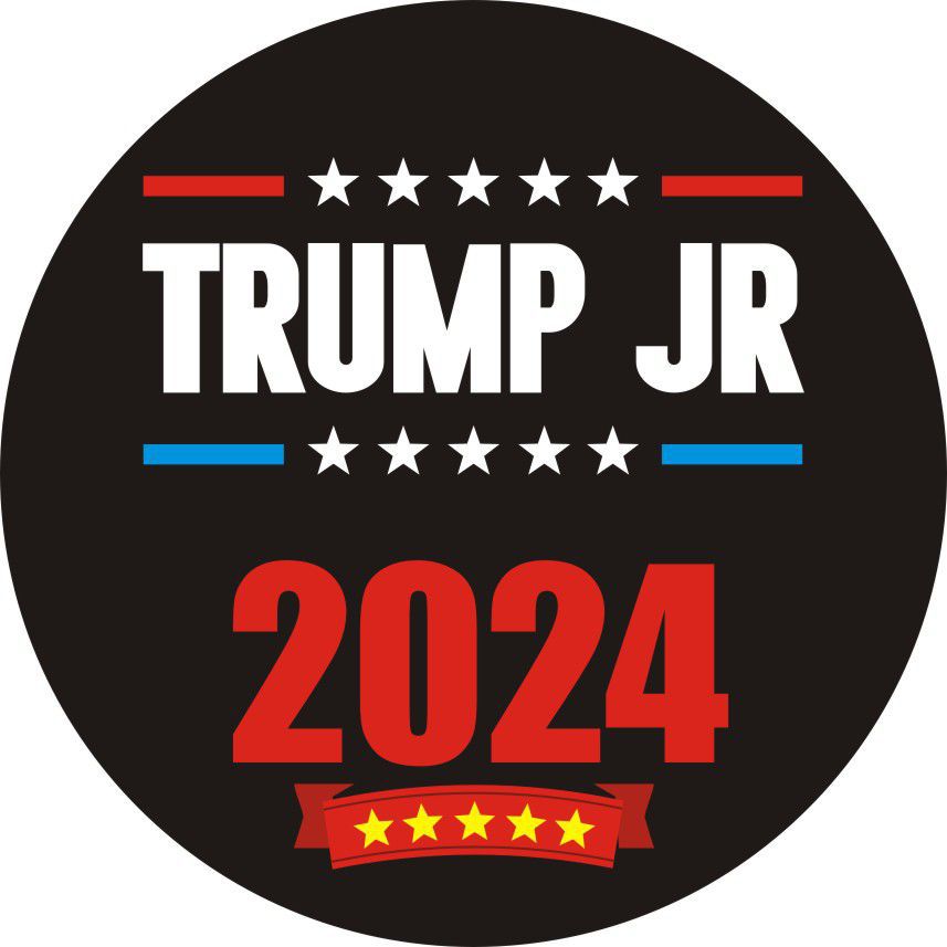 亚马逊新款 TRUMP 2024贴纸 美国总统选举川普2024款圆形贴纸车贴详情6