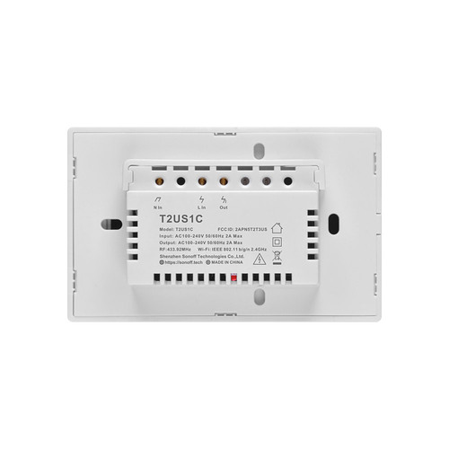 Sonoff T2 US 1/2/3C wif smart wall touch switch i smart home voice control cross-border