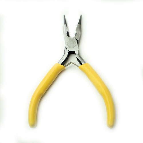 Supply multi-functional mini pliers—handmade jewelry plier set: flat-nose pliers, round-nose jewelry pliers, and diagonal-cut pliers—manufacturer’s kit.