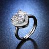 Ring with stone, wedding ring, internet celebrity, one carat, wholesale