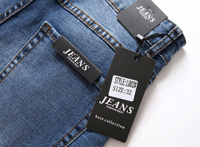 Jeans pour hommes, nouveaux pantalons en denim à jambe droite élastique, tendance et décontractés_voghion.com