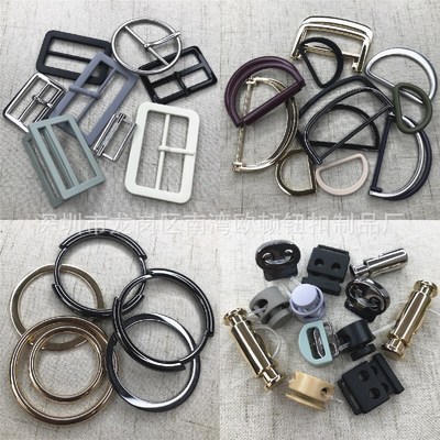 定制高档金属日字扣腰带扣插扣环扣D字扣金属弹簧扣抽绳调节卡扣|ms