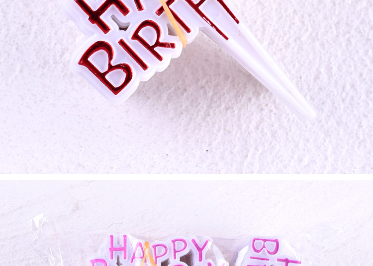 Birthday Letter Plastic Party Cake Decorating Supplies 1 Set display picture 3