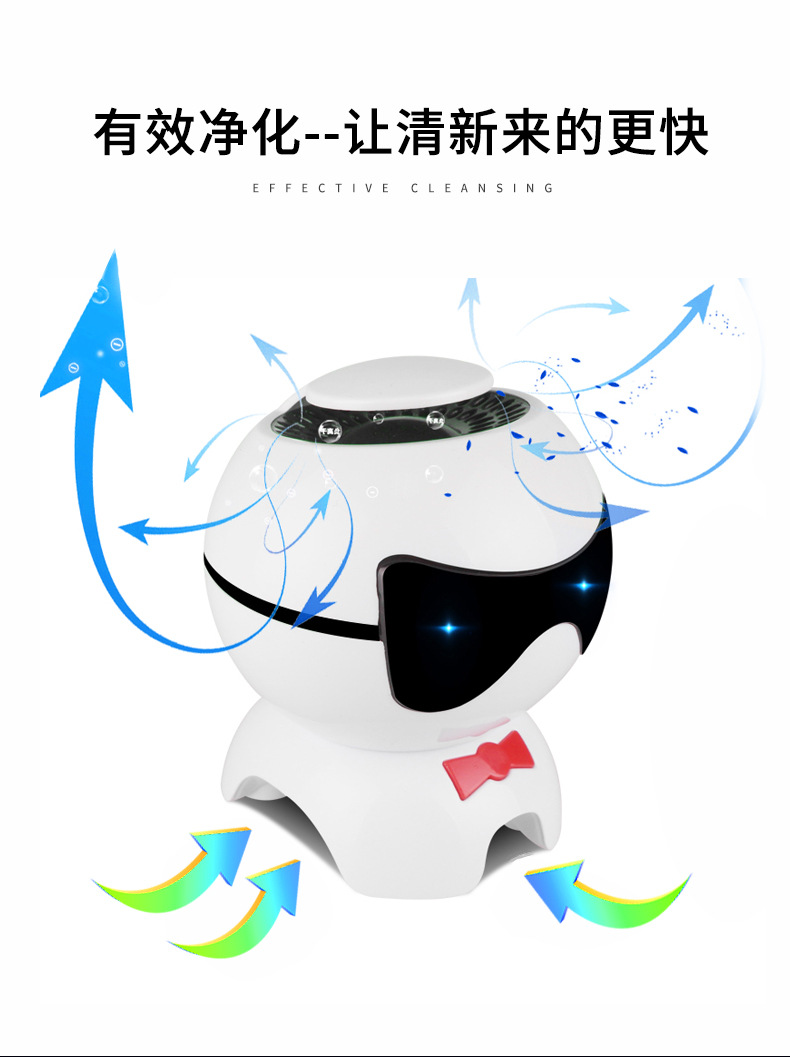 New car car purifier car intelligent aromatherapy machine deodorant air anion small cartoon puppy