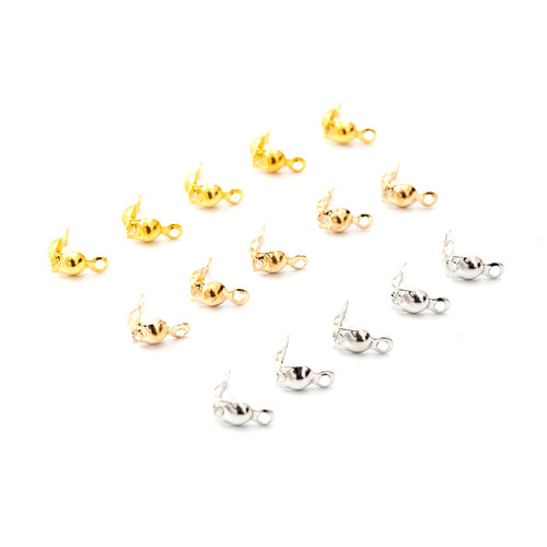 100 pieces per pack DIY jewelry components wire-wrapped clasp jewelry fasteners bead material connection accessories wire clip kit