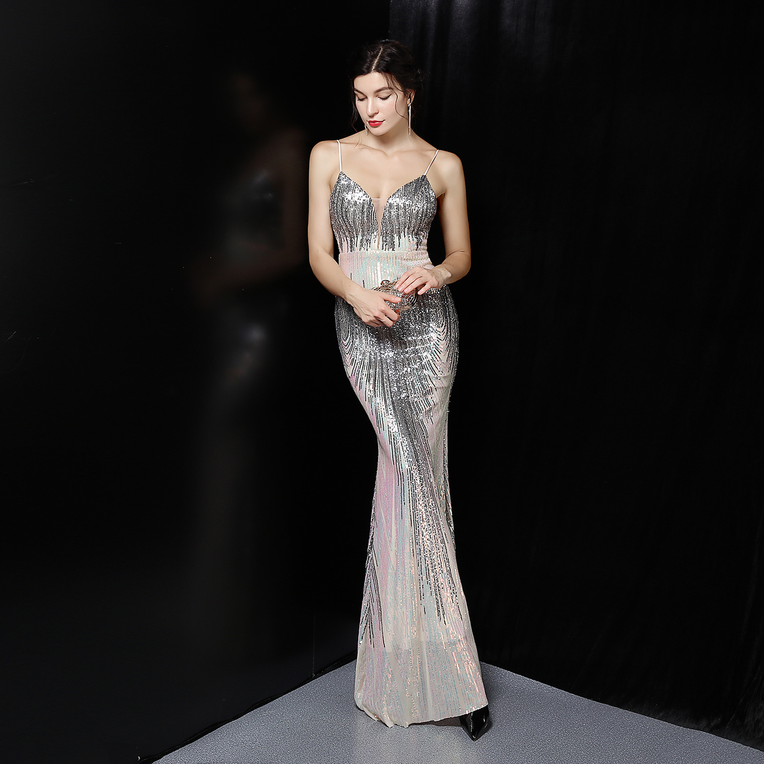 D9289 1600K VÁY ĐẦM LIỀN THÂN DỰ TIỆC NỮ YIEOUBA SEXY GỢI CẢM SEXY THỜI TRANG NỮ G04 SẢN PHẨM MỚI