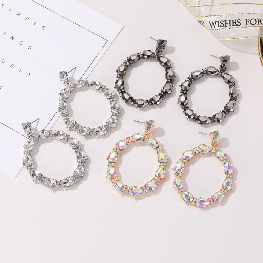 New Fashion Geometric Round Earrings For Women Wholesale display picture 4
