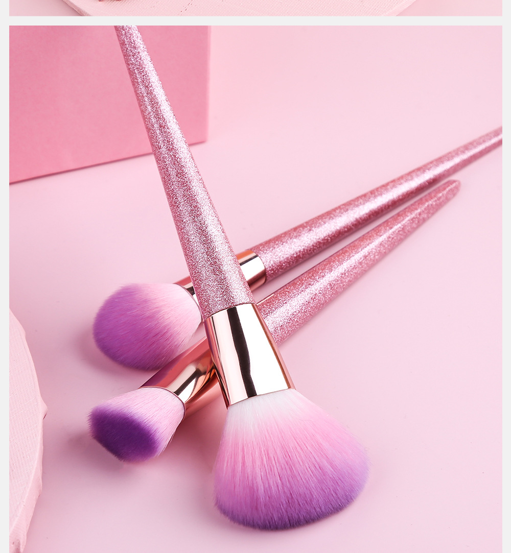 12 Shallot Pink Makeup Brush Set Completo Principiante Profesional Super Soft Advanced Makeup Brush Al Por Mayor Nihaojewelry display picture 9