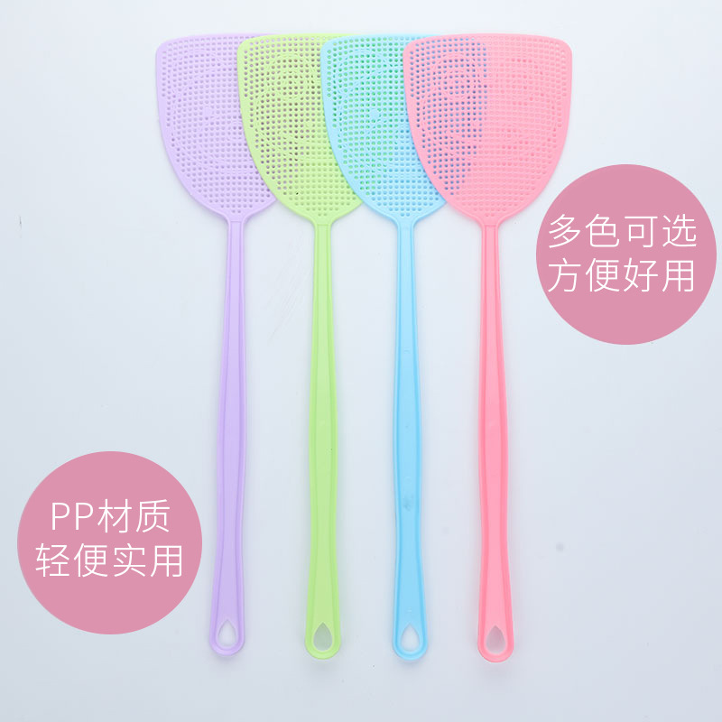 家用夏季塑料蒼蠅拍滅蚊拍耐用網面長柄手動滅蒼蠅拍蠅子拍蚊子拍