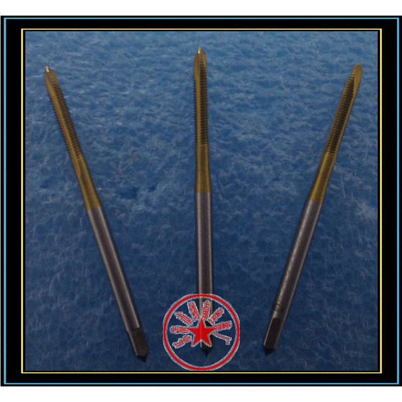 厂家直供全磨制高速钢镀钛先端螺尖机用丝锥/丝攻M2.5