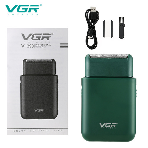 VGR Cross-border New Arrival Portable Car Shaver Electric Mini Razor Push-Pull Reciprocating Shaver V-390