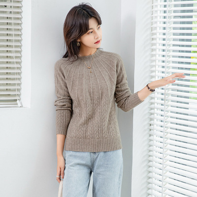 Forming seamless Cashmere sweater 100% Cashmere Autumn and winter T-shirts Long sleeve Internal lap Thick sweater Sweater jacket