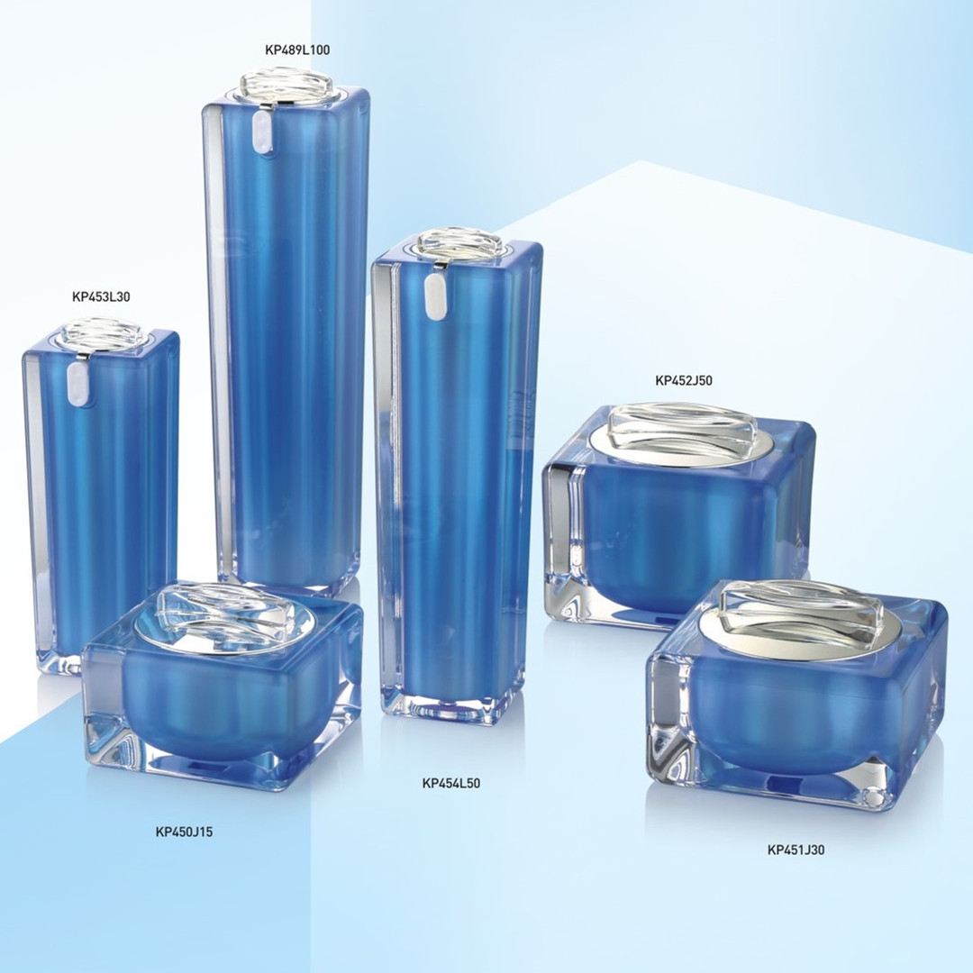 厂家直销韩式四方亚克力蝴蝶结顶盖瓶  15g、30g霜膏瓶