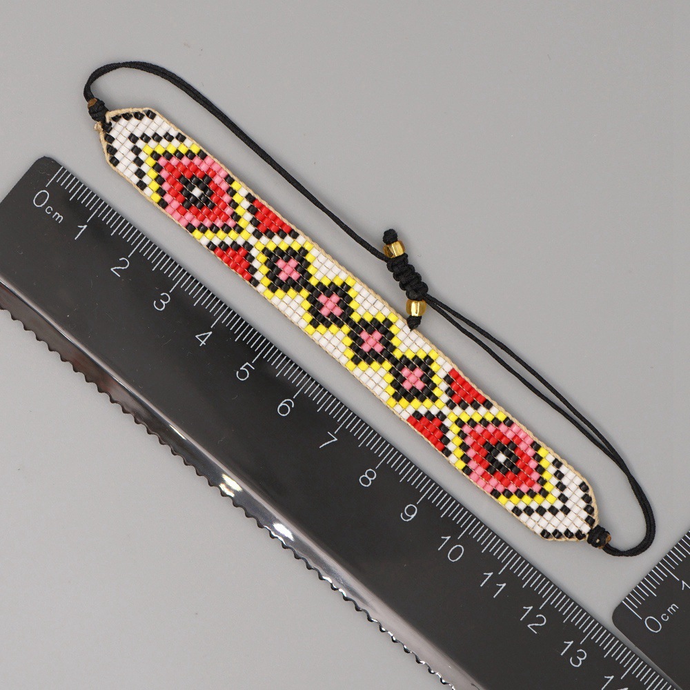 new Miyuki beads woven Indian ethnic style geometric handmade woven jewelry bracelet womenpicture6