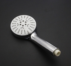 Grey Face Shower Head Set, Electroplated Spray Head Absorbed Three-Piece Set, Handheld Shower Head Bath Spray Set