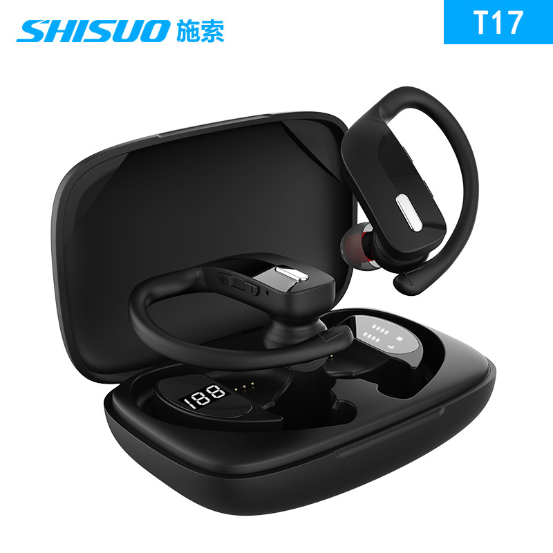 新款私模T17tws无线蓝牙耳机运动双耳挂耳式耳机跨境爆款源头工厂|ms