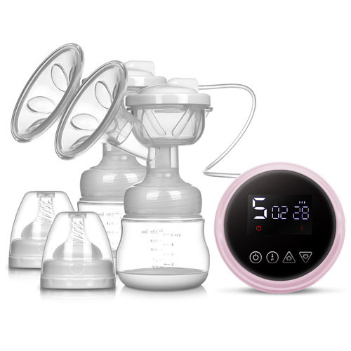 Breast pump 充电款双边电动吸奶器 静音吸力大挤奶挤乳集奶器