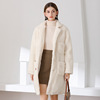 Padded women 2020 new pattern Lapel Solid Long sleeve Easy have more cash than can be accounted for Lamb's wool coat Female Winter Thickening