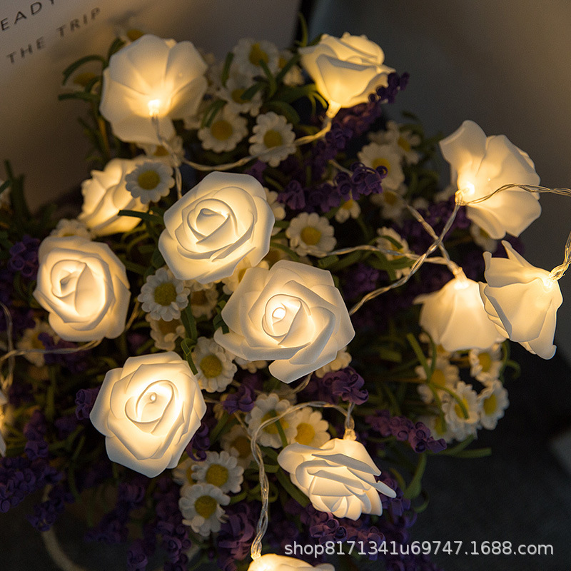 Rosas de lámparas, decoración de decoración