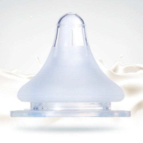 Wide diameter bottle nipple, wide diameter frosted nipple, baby super soft frosted silicone nipple