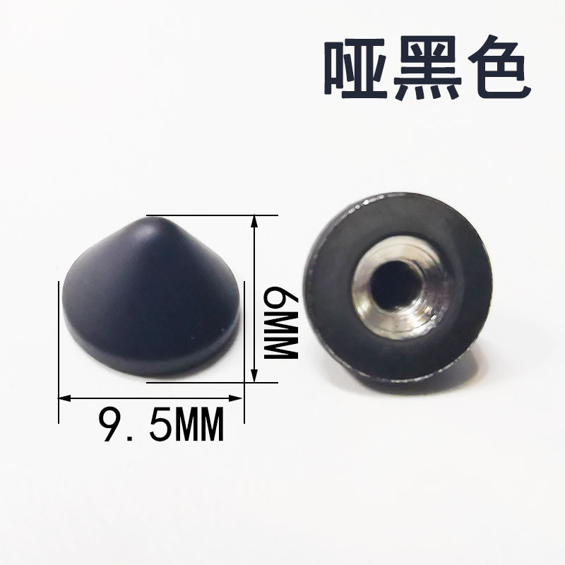 LsT9506-matte negro * clavo afilado (cobre) + tornillo (Hierro)