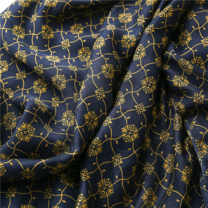 Dark Blue Printing Scarf display picture 7