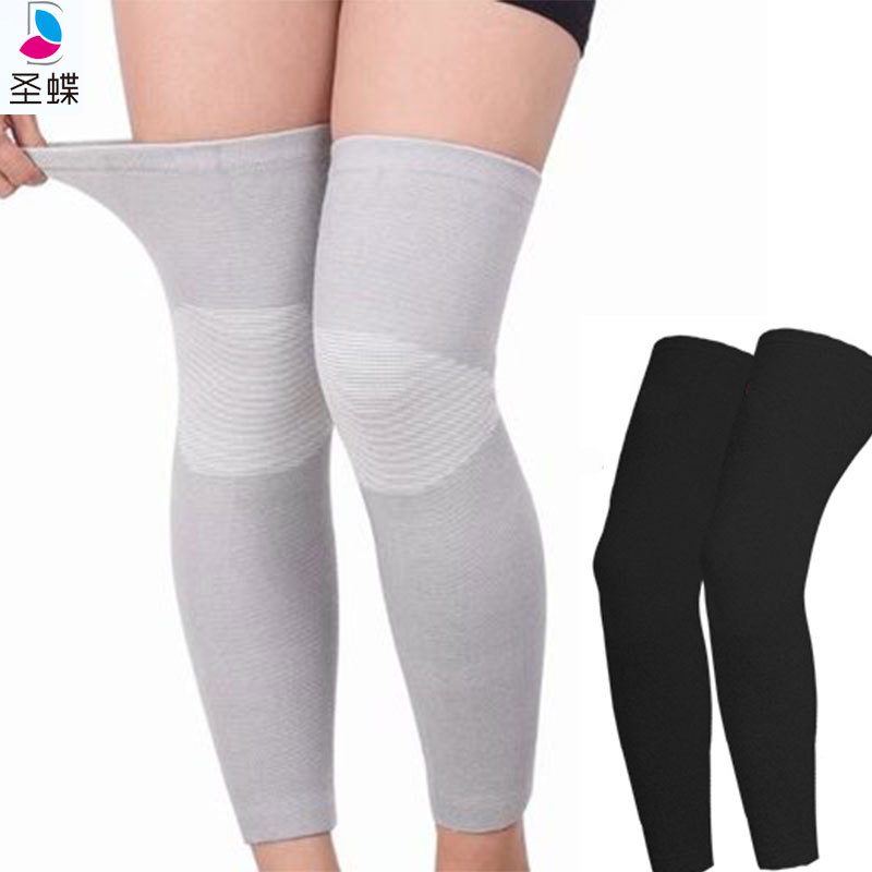 Manufactor wholesale Four sides bomb lengthen Knee pads Leggings men and women the elderly Autumn and winter Old cold legs keep warm Knee pads Leggings set