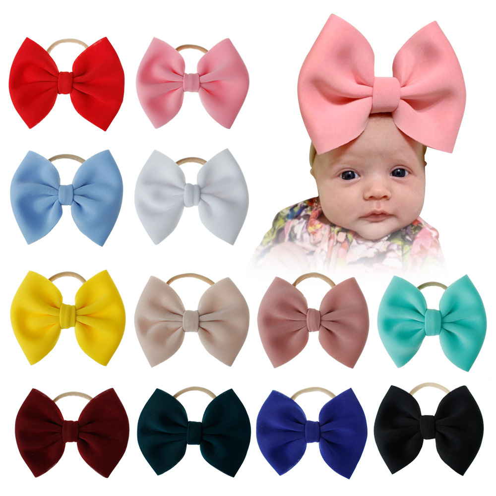 Super large bow hair band children's European and American Amazon new