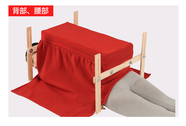 Wooden Moxibustion Box Multi-Area Moxa Burner with Stand and Smoke Filter for Back Spine and Chest Use details