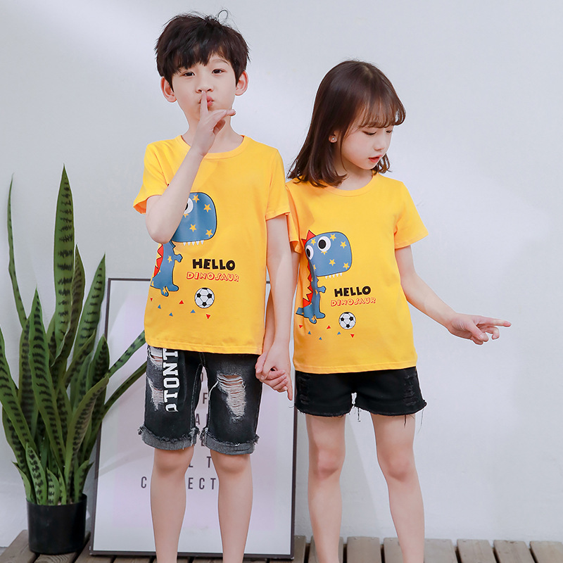 Admy Short -Seleeved Football Dinosaur