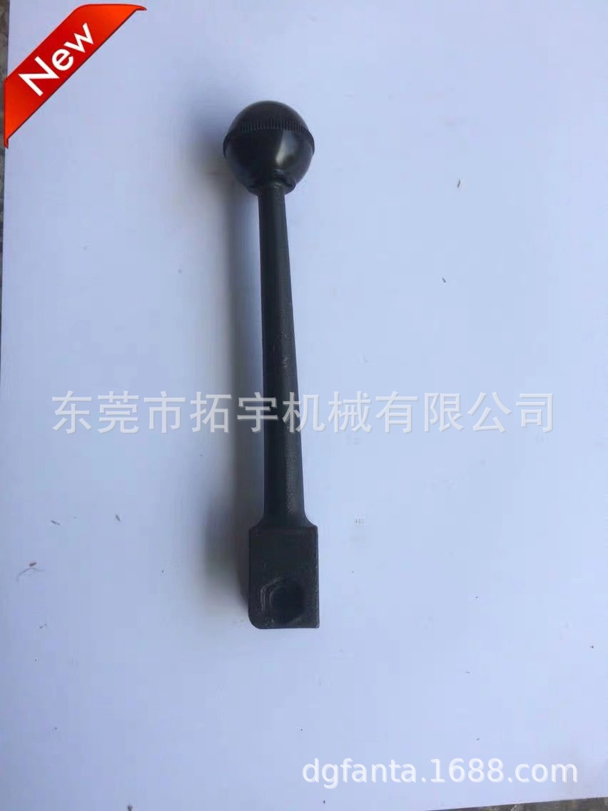 台湾立式摇臂M3炮塔铣床机头零配件 A34+35加长刹车手柄刹车杆