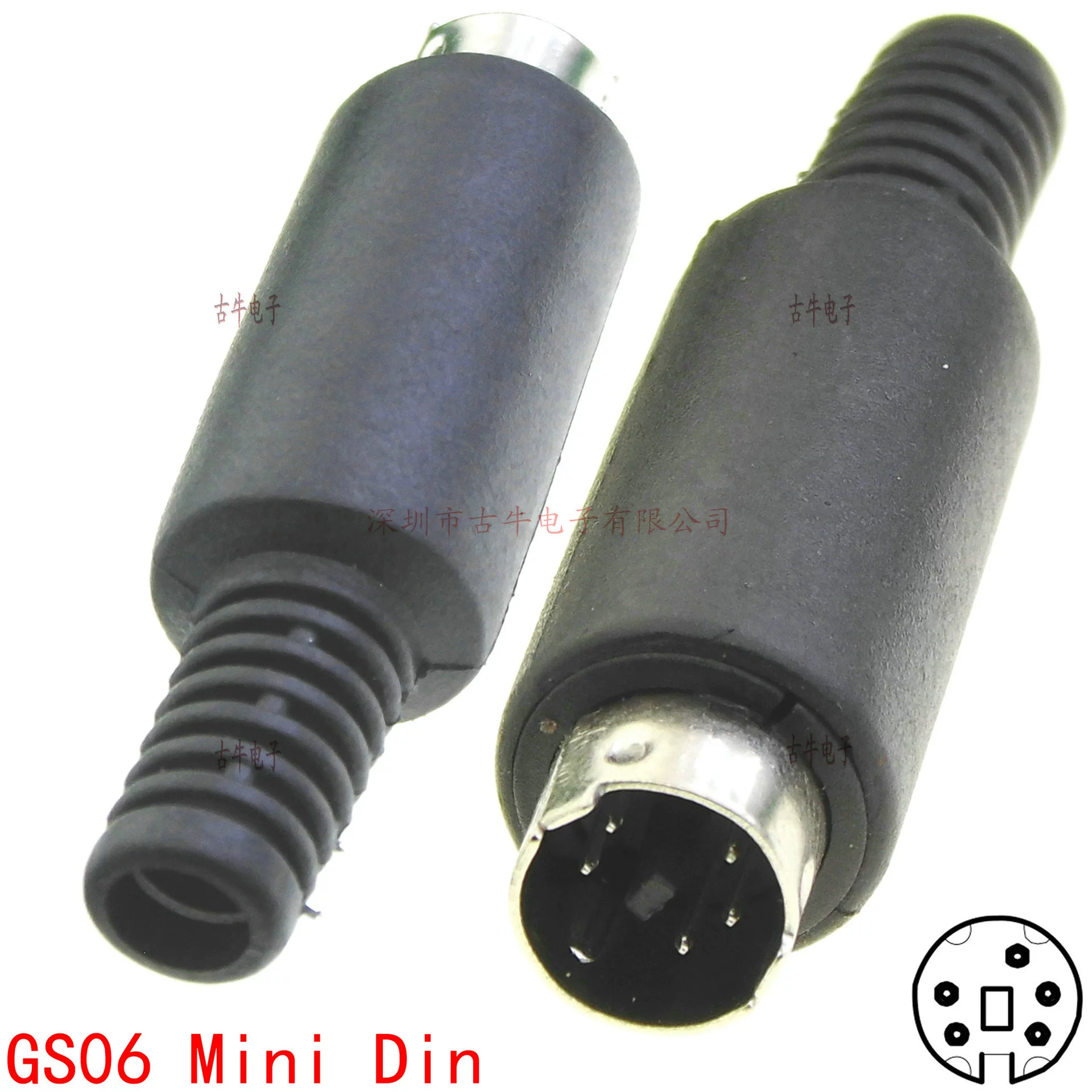 GS15 фабричный мини-гнездо 7P, мужской разъем MINI DIN 7P, медицинская вилка для медицинского оборудования