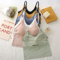 Kaka's same style extended vest big U tube top beautiful back wrapped chest sports camisole bottoming underwear for women