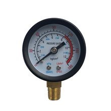 厂家Y40径向压力表侧接水压表 压力表地暖用表 空压机水泵表