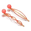 Set, hairgrip, beads with bow, hairpins, bangs, hair accessory, wholesale