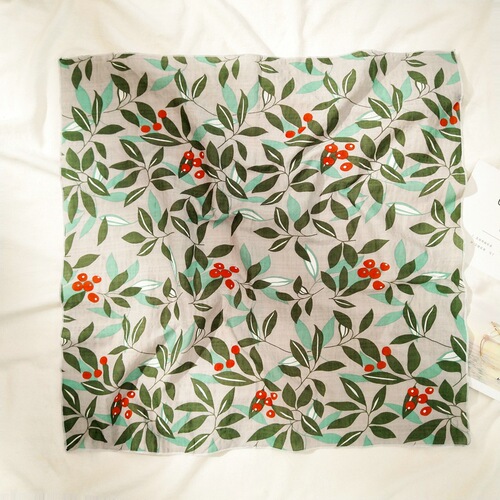 55*55 New Cotton Linen Small Square Scarf Women Summer Autumn Fashion Matchable Korean Style Scarf