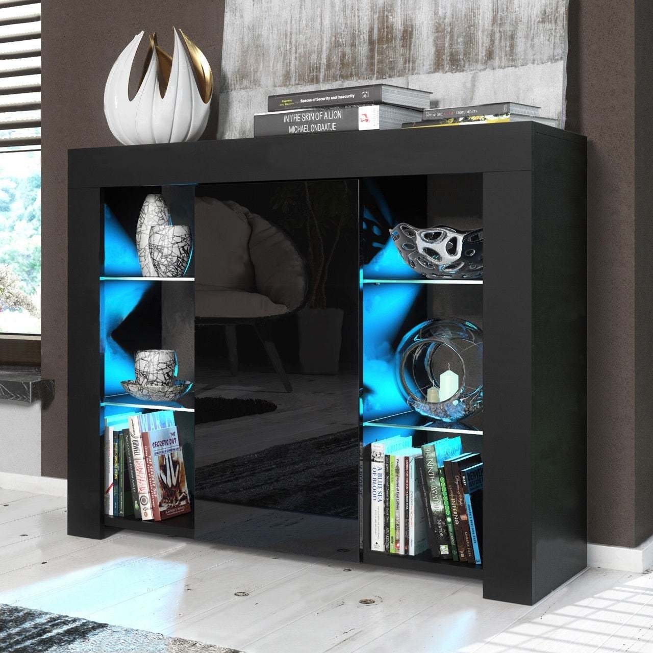 Moderno Estilo nórdico aparador gabinete simple vajilla gabinete de almacenamiento de mercancías
