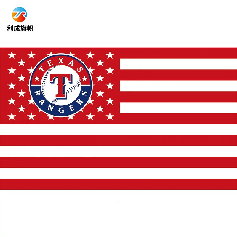 Флаг Texas Rangers из ткани 100D флаг MLB Texas Rangers флаг