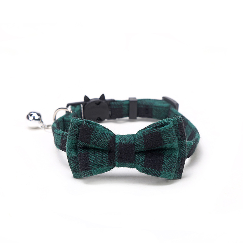 25g Weight Pet Collar Type Of Pet Supplies 1 Piece Quantity Daily Occasion Cloth, Cotton Material Lattice, Cat, Knot, Butterfly, Bow Knot, Bell Pattern All Seasons Season Simple Style Style 1 Piece All Seasons Simple Style Cloth Cotton Lattice Cat Knot Pet Collar 8